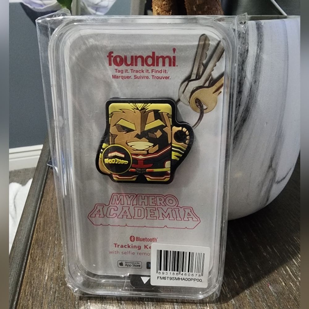 Foundmi Bluetooth Tracking Selfie Remote Keychain My Hero Academia All Mighty